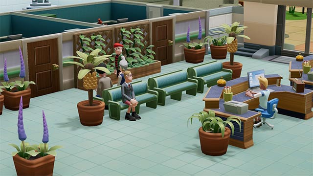 Hàng loạt cây trồng miễn phí để trang trí bệnh viện trong Two Point Hospital game