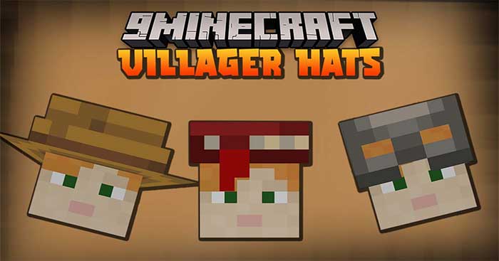 Goosik's Villager Hats Mod sẽ đưa vào Minecraft nhiều loại mũ đội đầu độc đáo