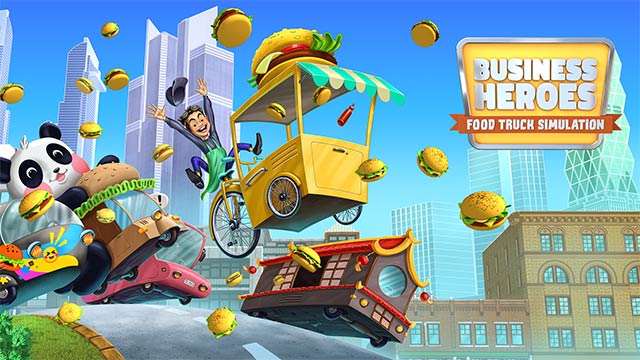 Kinh doanh xe tải bán đồ ăn lưu động trong game Business Heroes: Food Truck Simulation