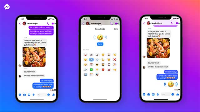 Messenger just updated the new sound feature Soundmojis