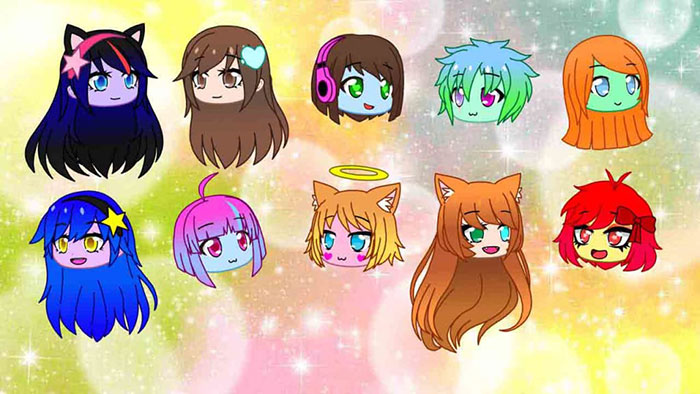 Các nhân vật phong cách anime siêu dễ thương là điểm mạnh của Gacha Club