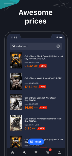 Buy games at a good price