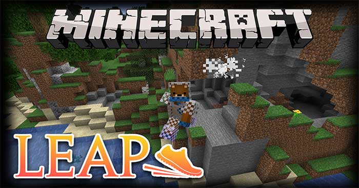 Leap Mod 1.17.1 / 1.16.5 sẽ đưa vào Minecraft hành động nhảy cao mới giống Mario