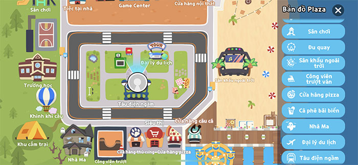 Bản đồ giúp người chơi dễ dàng đến các địa điểm ở Đảo Kaia