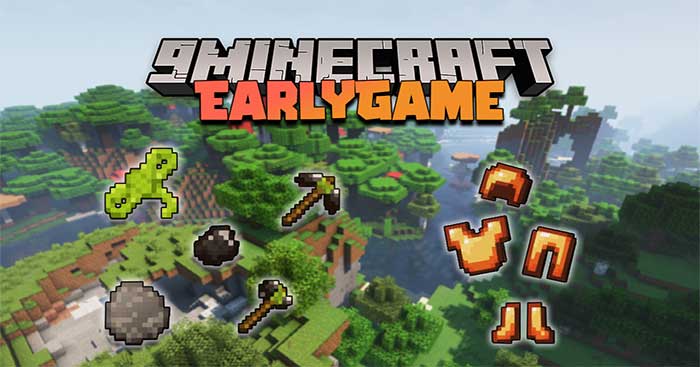 Early Game Mod 1.17.1 sẽ triển khai vào Minecraft một bản mở rộng hoàn toàn mới