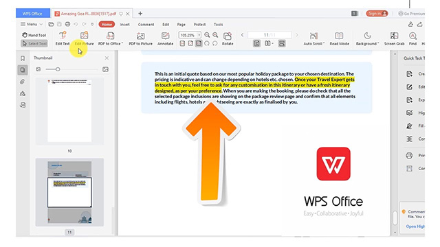 The latest WPS Office 2021 focuses on improving PDF processing tools, presentations and general performance
