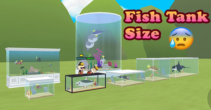 Có vô số loại bể cá với kích thước, hình dạng khác nhau trong game Play Together