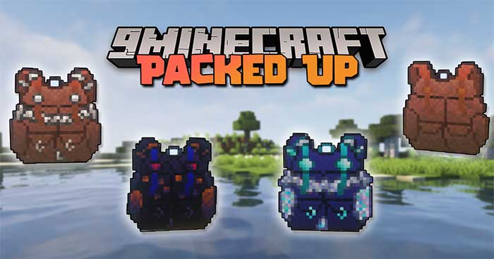 Packed Up Mod 1.17.1 introduces a variety of giant backpacks