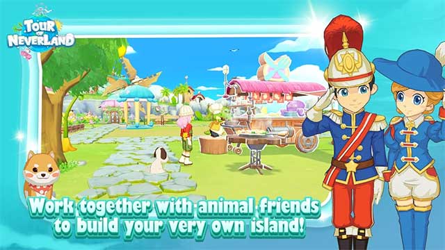 Build a beautiful island with pet friends