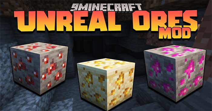 Unreal Ores Mod sẽ đưa vào Minecraft 3 loại quặng mới: Orichalcum, Ruby và Amber