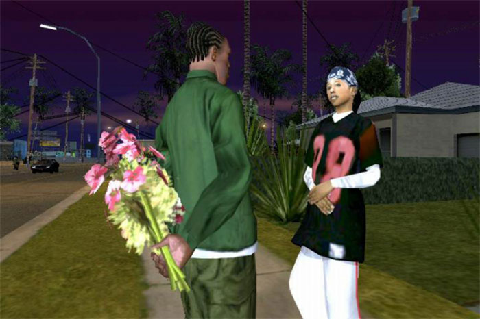 Tặng hoa cho trong GTA San Andreas