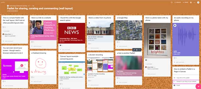 Padlet khá linh hoạt và có thể sử dụng cho nhiều mục đích