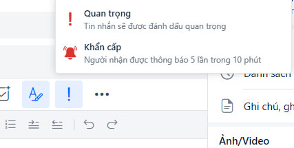 Tin nhắn ưu tiên