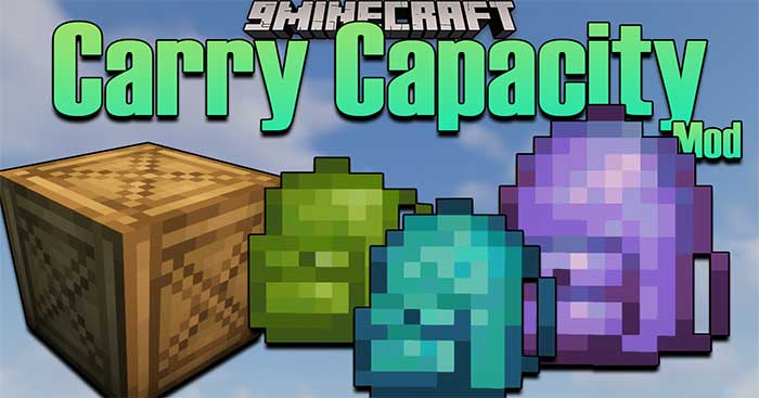 Carry Capacity Mod 1.16.5 sẽ giới thiệu vào Minecraft ba chiếc ba lô khác nhau