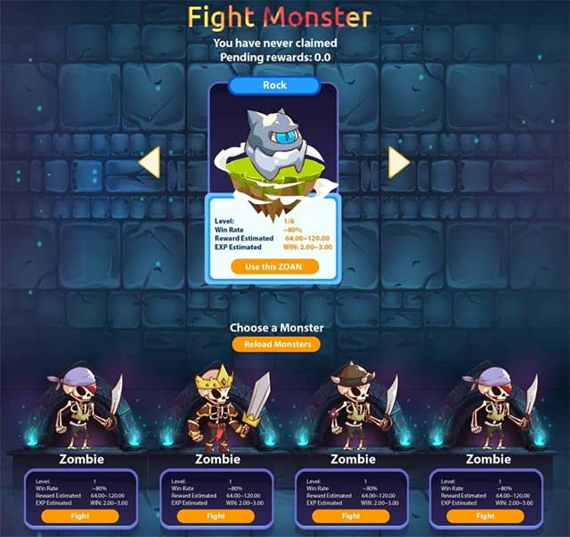 Players can use their ZOAN to fight monsters