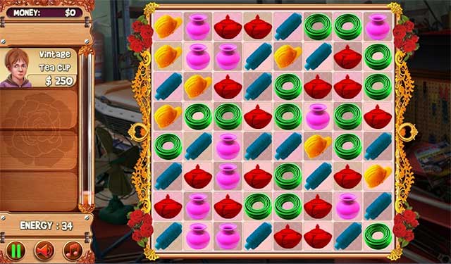 Relax with colorful match-3 minigame