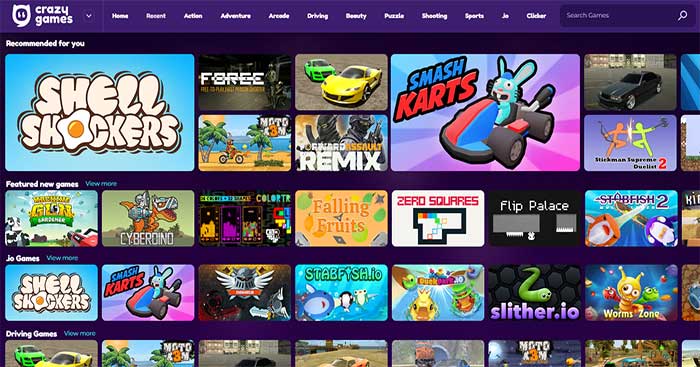 Crazygames is a free online gaming web in the browser