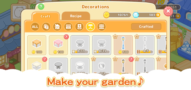 Infinity number of items to decorate the farm