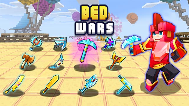Bed War có kho vũ khí và vật phẩm vô cùng phong phú để bạn lựa chọn