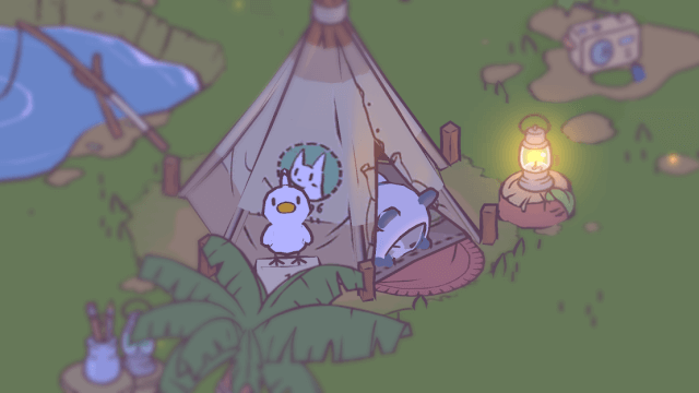 Join the fun camping in the forest