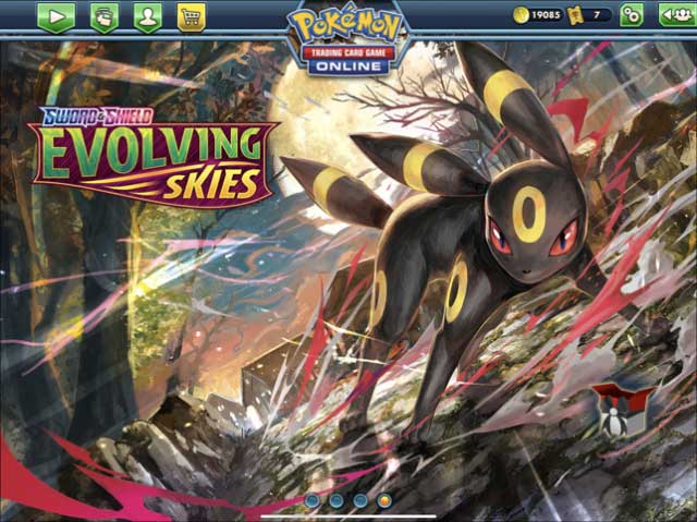 Collect Pokemon monster cards in the game Pokémon TCG Online