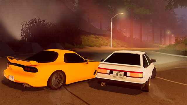 Compete with friends or online opponents in Midnight Driver game