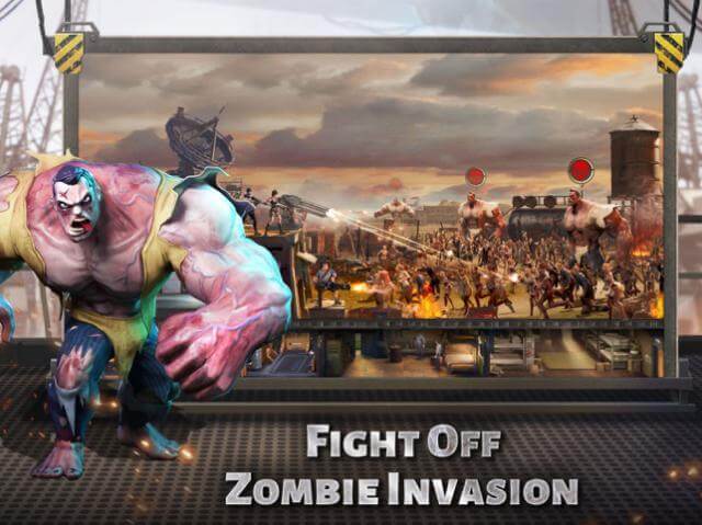 Fighting hordes of aggressive and massive zombies