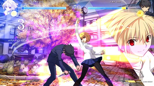 Melty Blood: Type Lumina gives you access to a fast-paced fighting experience, attractive Japanese Anime style