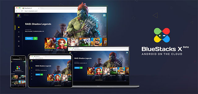 BlueStack X is a cloud platform that supports mobile gaming on web browsers