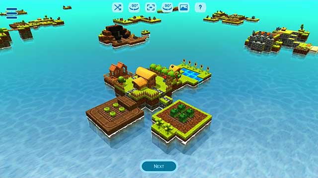 Island Farmer has relaxing gameplay, almost like 3D puzzle games