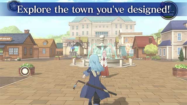 Discover the town you've built and interact with people 