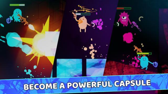 Join the arena in the Capsule game and shoot down your enemies