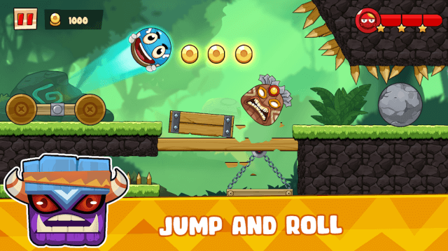 Jump and roll with the fun ball. fun in the game Ball's Journey 6