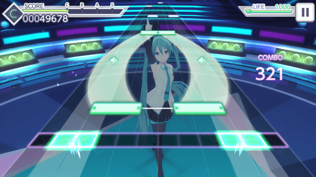 Enjoy the exciting rhythm games in the game HATSUNE MIKU: COLORFUL STAGE