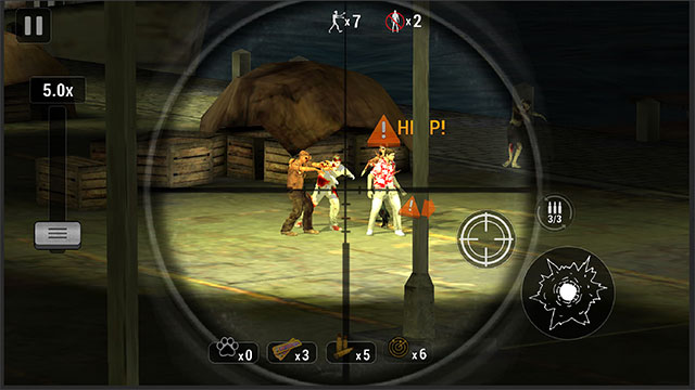 Take advantage sniper skill to kill all zombies in Zombie Hunter