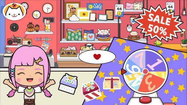 Shop for items Various items for your home in the game Miga Town: My Apartment