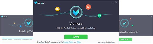 Installing Screen Recorder via Vidmore Installer very quickly