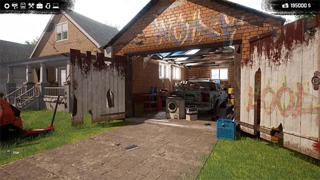 Playing Garage Flipper game and start buying back old garages through auctions