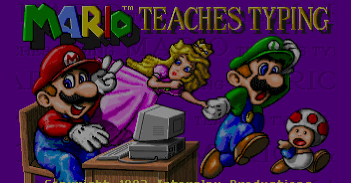  Mario Teaches Typing Chơi Mario luyện gõ 10 ngón