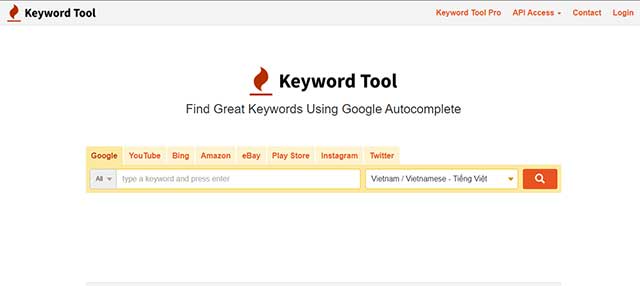 Keyword Tool is a keyword research tool. online using Google Autocomplete 