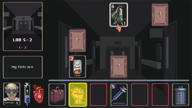 Game Cards of the Dead has a huge arsenal of weapons and tools
