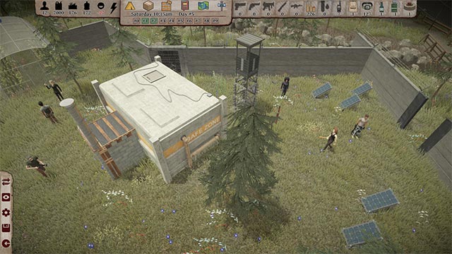 Build your own barracks. treat survivors and fight zombies together