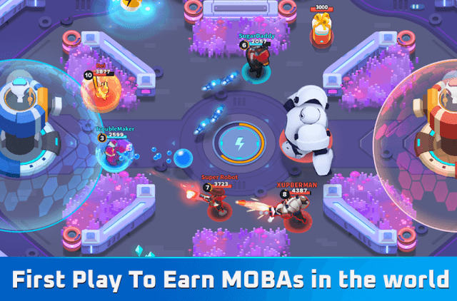 Enjoy the games. exciting MOBA battle in Thetan Arena game