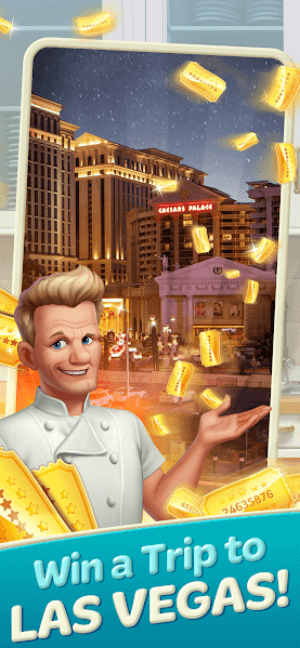 Playing Gordon Ramsay Chef Blast gives you a chance to win prizes to Las Vegas