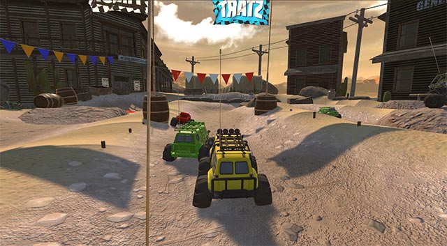 Drive the remote control car and conquer new track in game RC Rush