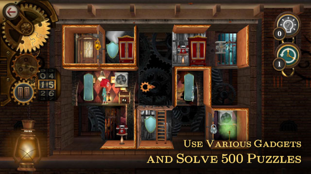 Use the widget in the rooms to pass 500 puzzles