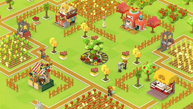 Farm management, fishing, mining... and many more activities while playing Voxel Farm Island game