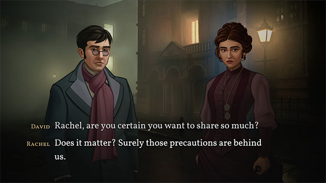Interact with the many characters in the Mask of the Rose game with personality, own story