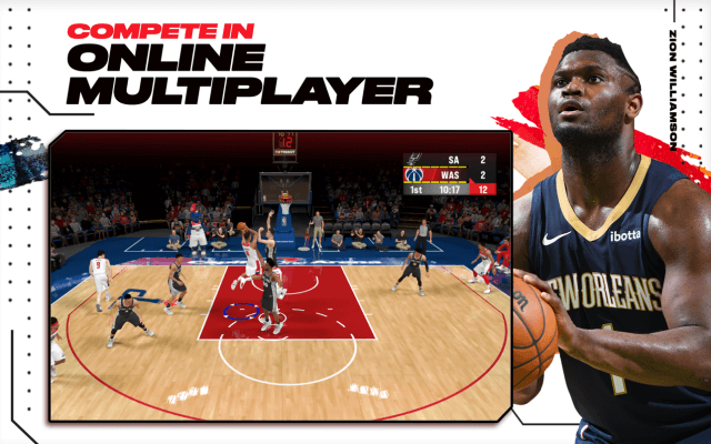 Compete in multiplayer basketball games in NBA 2K22 Arcade Edition 