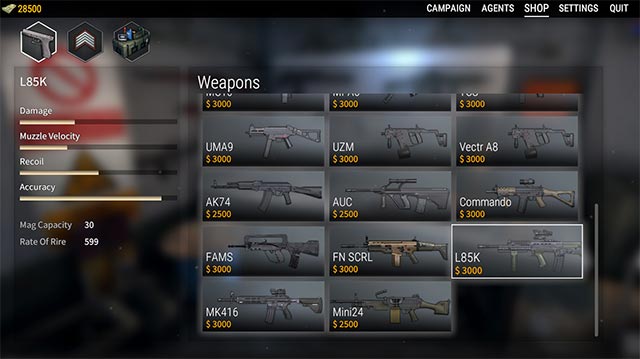 Earn money to upgrade weapons, skills and buy beauty gifts